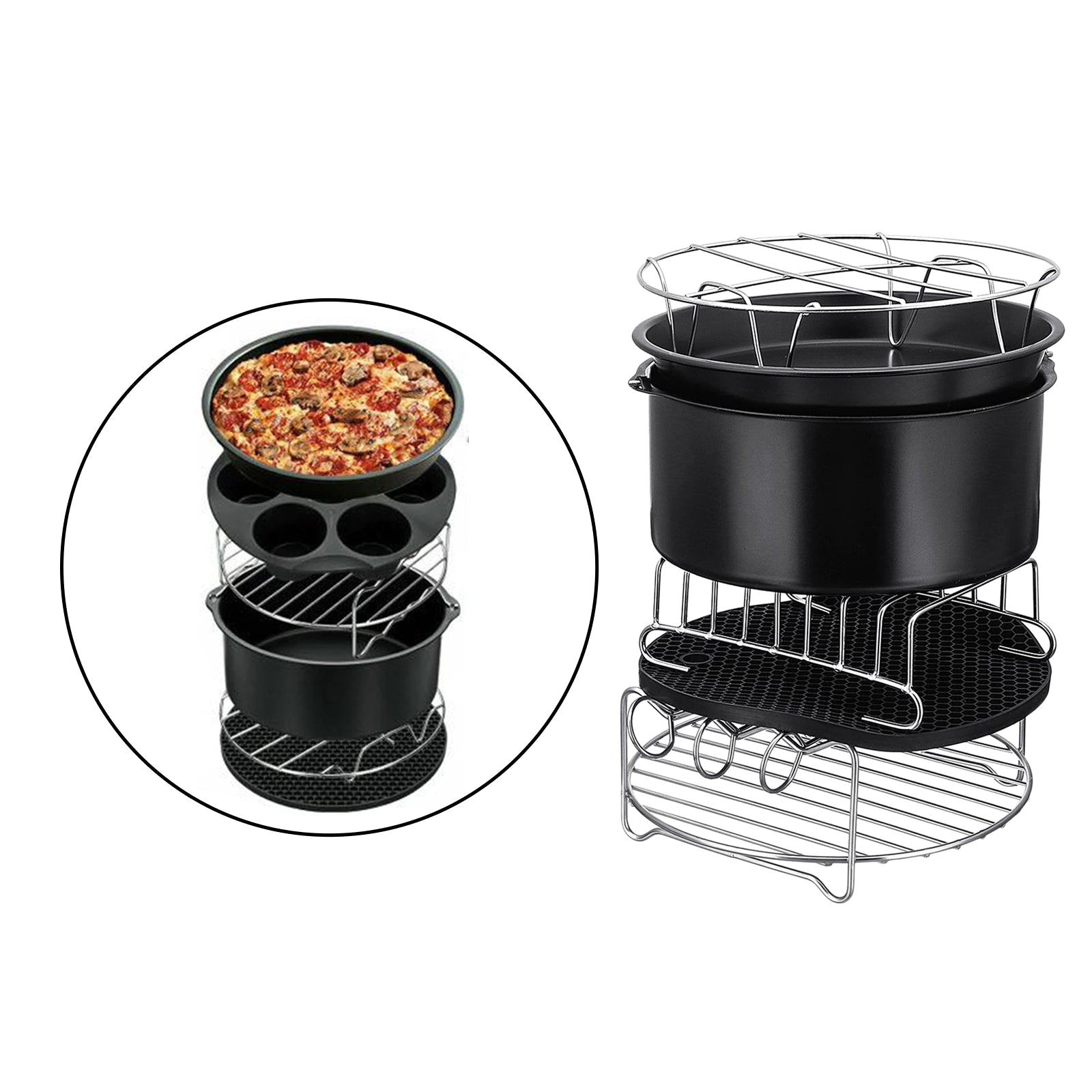 Kompakt Airfryer-set (Även för XL och XXL) - Weibrexx